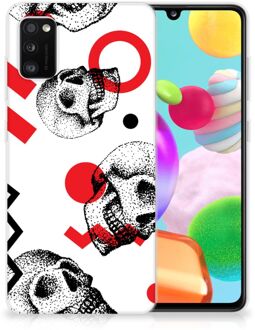 B2Ctelecom GSM Hoesje Samsung Galaxy A41 TPU Bumper Skull Red