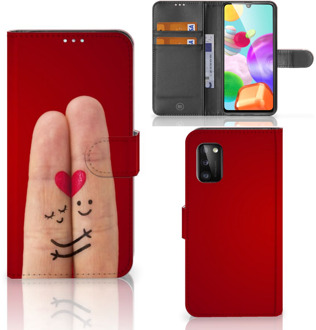 B2Ctelecom GSM Hoesje Samsung Galaxy A41 Wallet Book Case Cadeau voor Vrouw Liefde