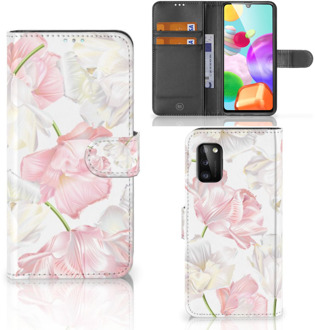 B2Ctelecom GSM Hoesje Samsung Galaxy A41 Wallet Case Cadeau voor Mama Lovely Flowers