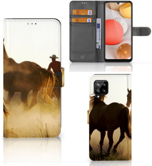 B2Ctelecom GSM Hoesje Samsung Galaxy A42 5G Bookcase Cowboy