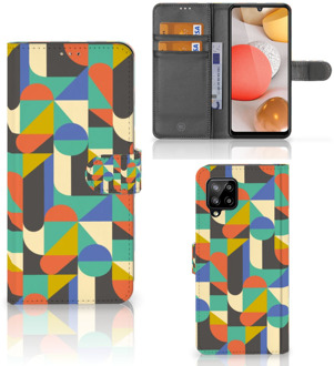 B2Ctelecom GSM Hoesje Samsung Galaxy A42 5G Bookcase Funky Retro