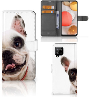 B2Ctelecom GSM Hoesje Samsung Galaxy A42 5G Bookstyle Case Franse Bulldog