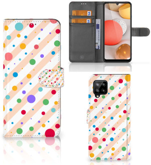 B2Ctelecom GSM Hoesje Samsung Galaxy A42 5G Flip Cover Dots