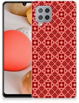 B2Ctelecom GSM Hoesje Samsung Galaxy A42 Hoesje met Tekst Batik Red