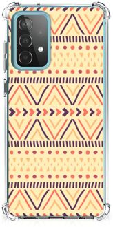 B2Ctelecom GSM Hoesje Samsung Galaxy A52 4G/5G GSM Hoesje met doorzichtige rand Aztec Yellow