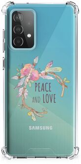 B2Ctelecom GSM Hoesje Samsung Galaxy A52 4G/5G Leuk TPU Back Case met transparante rand Boho Text