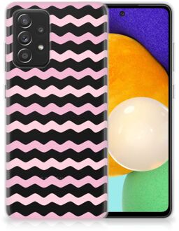 B2Ctelecom GSM Hoesje Samsung Galaxy A52 (5G/4G) Bumper Hoesje Waves Roze