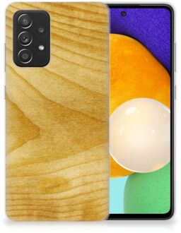 B2Ctelecom GSM Hoesje Samsung Galaxy A52 (5G/4G) Cover Case Licht Hout