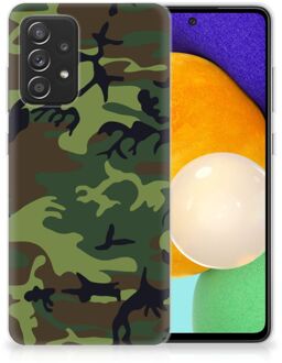 B2Ctelecom GSM Hoesje Samsung Galaxy A52 (5G/4G) Smartphonehoesje Camouflage