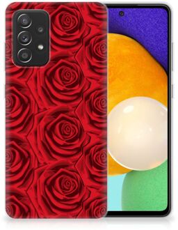 B2Ctelecom GSM Hoesje Samsung Galaxy A52 (5G/4G) TPU Bumper Red Roses