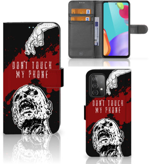 B2Ctelecom GSM Hoesje Samsung Galaxy A52 Book Case met Pasjeshouder Zombie Blood