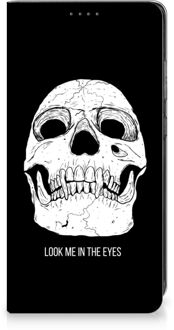 B2Ctelecom GSM Hoesje Samsung Galaxy A52 Bookcase Skull Eyes