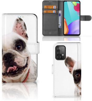 B2Ctelecom GSM Hoesje Samsung Galaxy A52 Bookstyle Case Franse Bulldog