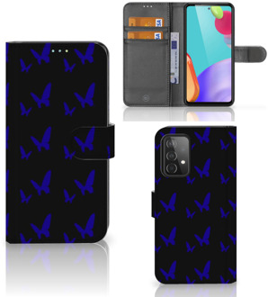 B2Ctelecom GSM Hoesje Samsung Galaxy A52 Flipcase Vlinder Patroon