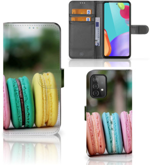 B2Ctelecom GSM Hoesje Samsung Galaxy A52 Flipcover Maken Macarons