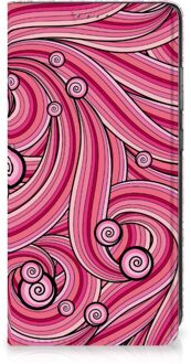 B2Ctelecom GSM Hoesje Samsung Galaxy A52 Foto Hoesje ontwerpen Swirl Pink