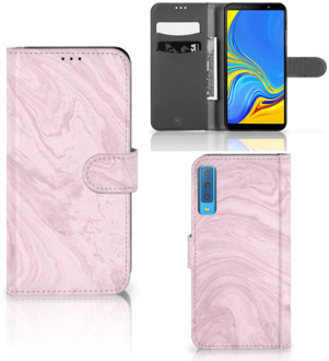 B2Ctelecom GSM Hoesje Samsung Galaxy A7 (2018) Marble Pink