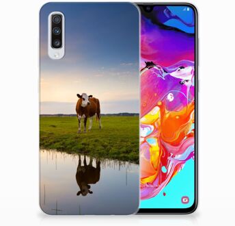 B2Ctelecom GSM Hoesje Samsung Galaxy A70 Design Koe