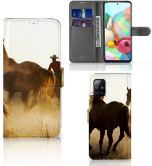 B2Ctelecom GSM Hoesje Samsung Galaxy A71 Bookcase Cowboy