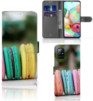 B2Ctelecom GSM Hoesje Samsung Galaxy A71 Flipcover Maken Macarons