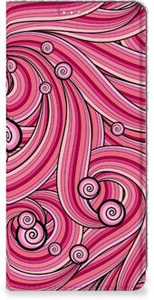 B2Ctelecom GSM Hoesje Samsung Galaxy A71 Foto Hoesje ontwerpen Swirl Pink