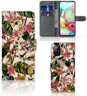 B2Ctelecom GSM Hoesje Samsung Galaxy A71 Fotohoesje ontwerpen Flowers