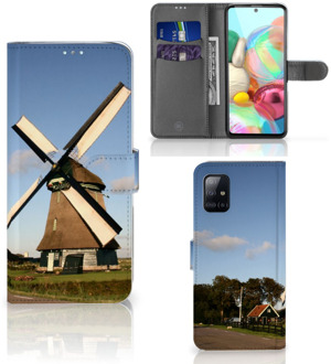 B2Ctelecom GSM Hoesje Samsung Galaxy A71 Mobiel Bookcase Molen