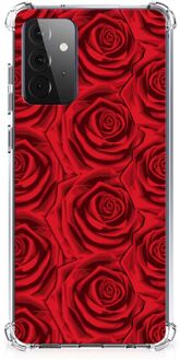 B2Ctelecom GSM Hoesje Samsung Galaxy A72 4G/5G Anti Shock Case met transparante rand Red Roses