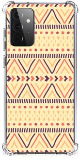 B2Ctelecom GSM Hoesje Samsung Galaxy A72 4G/5G GSM Hoesje met doorzichtige rand Aztec Yellow