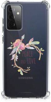 B2Ctelecom GSM Hoesje Samsung Galaxy A72 4G/5G Leuk TPU Back Case met transparante rand Boho Text