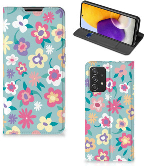 B2Ctelecom GSM Hoesje Samsung Galaxy A72 (5G/4G) Fotohoesje ontwerpen Flower Power