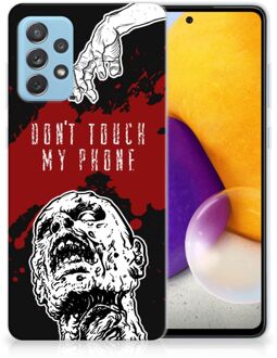 B2Ctelecom GSM Hoesje Samsung Galaxy A72 Back Case TPU Siliconen Hoesje Zombie Blood