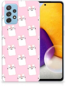 B2Ctelecom GSM Hoesje Samsung Galaxy A72 Beschermhoesje Sleeping Cats