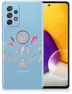 B2Ctelecom GSM Hoesje Samsung Galaxy A72 Bumper Hoesje Doorzichtig Boho Dreamcatcher