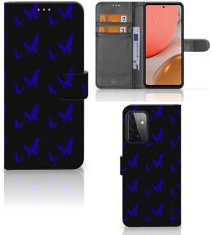 B2Ctelecom GSM Hoesje Samsung Galaxy A72 Flipcase Vlinder Patroon