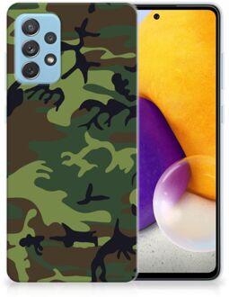 B2Ctelecom GSM Hoesje Samsung Galaxy A72 Smartphonehoesje Camouflage