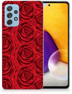 B2Ctelecom GSM Hoesje Samsung Galaxy A72 TPU Bumper Red Roses