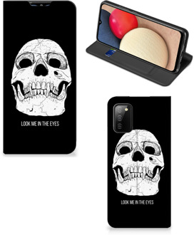 B2Ctelecom GSM Hoesje Samsung Galaxy M02s | A02s Bookcase Skull Eyes