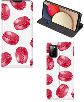 B2Ctelecom GSM Hoesje Samsung Galaxy M02s | A02s Fotohoesje ontwerpen Pink Macarons