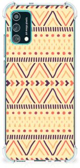 B2Ctelecom GSM Hoesje Samsung Galaxy M02s | A02s GSM Hoesje met doorzichtige rand Aztec Yellow