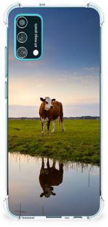 B2Ctelecom GSM Hoesje Samsung Galaxy M02s | A02s Hoesje met Tekst met transparante rand Koe