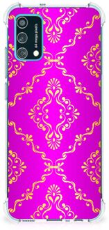 B2Ctelecom GSM Hoesje Samsung Galaxy M02s | A02s Leuk TPU Back Case met transparante rand Barok Roze