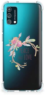 B2Ctelecom GSM Hoesje Samsung Galaxy M02s | A02s Leuk TPU Back Case met transparante rand Boho Text