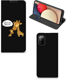 B2Ctelecom GSM Hoesje Samsung Galaxy M02s | A02s Wallet Case Giraffe