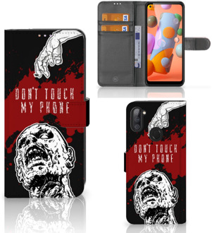 B2Ctelecom GSM Hoesje Samsung Galaxy M11 | A11 Book Case met Pasjeshouder Zombie Blood