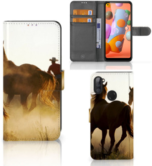 B2Ctelecom GSM Hoesje Samsung Galaxy M11 | A11 Bookcase Cowboy