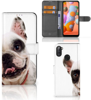 B2Ctelecom GSM Hoesje Samsung Galaxy M11 | A11 Bookstyle Case Franse Bulldog