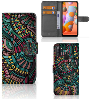 B2Ctelecom GSM Hoesje Samsung Galaxy M11 | A11 Flip Case Aztec