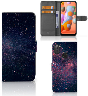 B2Ctelecom GSM Hoesje Samsung Galaxy M11 | A11 Flip Cover Stars