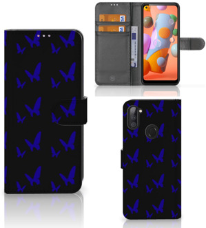 B2Ctelecom GSM Hoesje Samsung Galaxy M11 | A11 Flipcase Vlinder Patroon